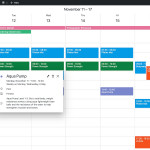 WordPress Events Calendar - Week View