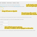 wordpress hotel booking settings payments