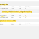 wordpress hotel booking taxes fees