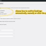 wordpress appointment booking general settings