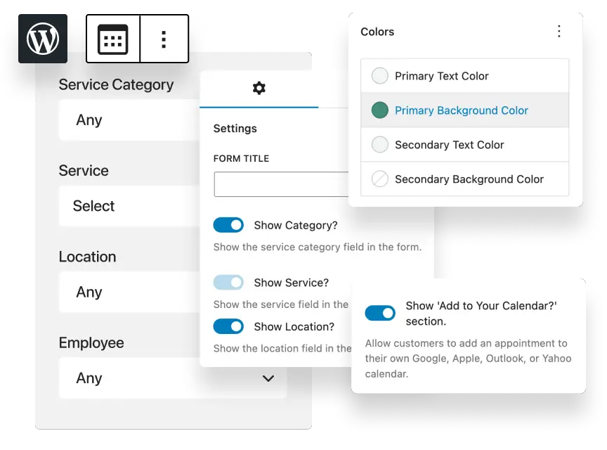 Appointment Booking Form Customization