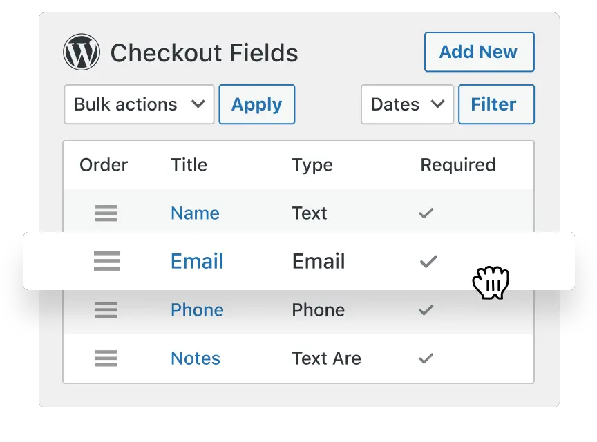 appointment-checkout-fields-change-order Change the Order of the Checkout Fields