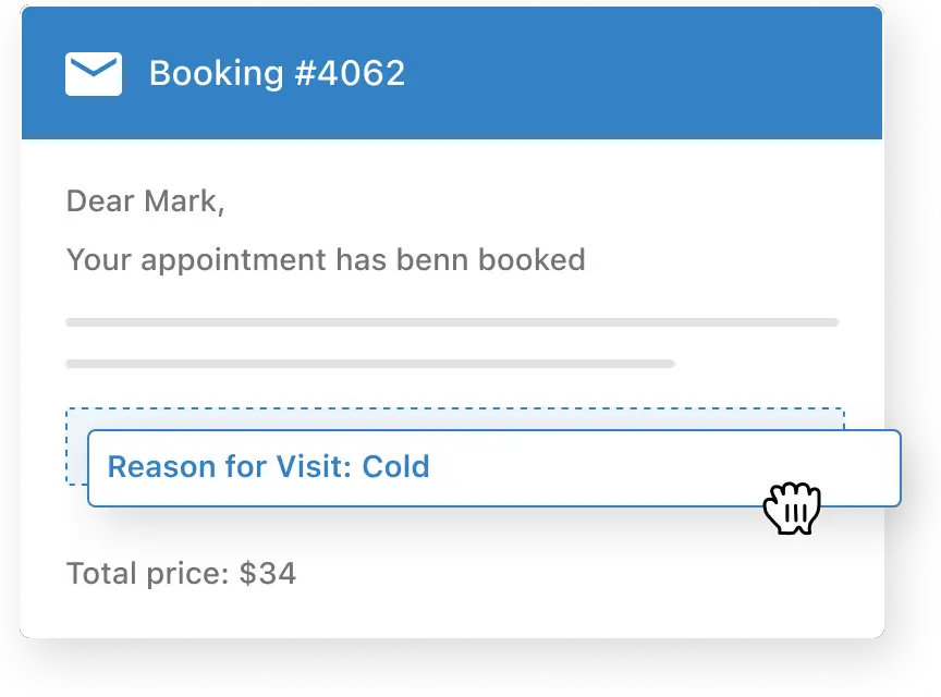appointment-checkout-fields-emails Duplicate Field Data to Emails