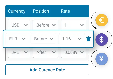 Set Currency Exchange Rates