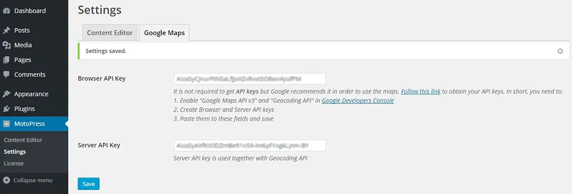 google maps api keys